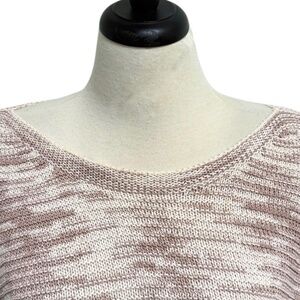 J.Jill Sweaters Pure Jill Marbled Knit Tunic Sweater Fawn/Cream 2X NWTN